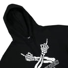 Pleasures Dont Care Hoodie Black Hoodies Close-up | Overkill