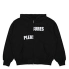 Pleasures Evolution Zip Up Hoodie Black Hoodies P23SU016 | Overkill
