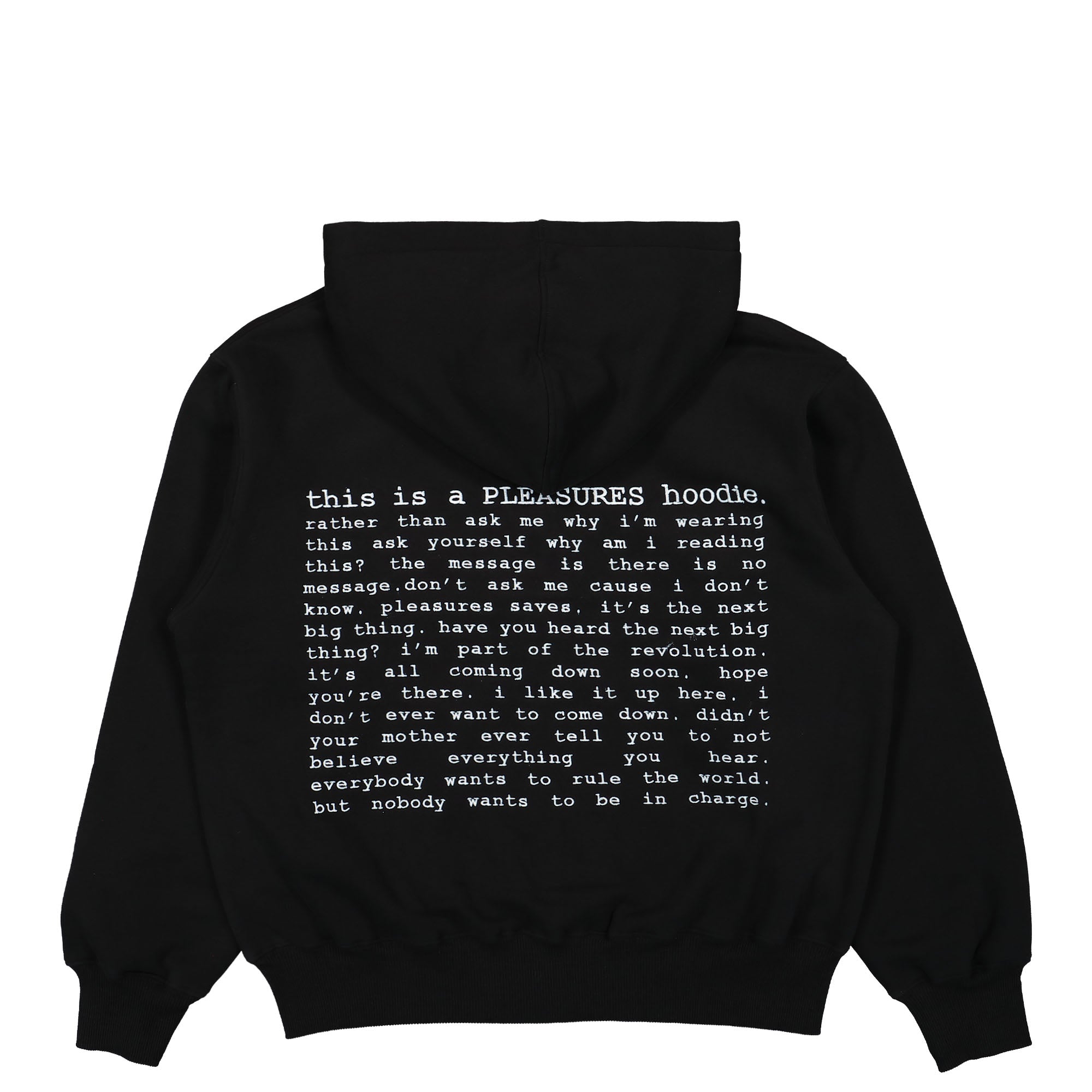 Pleasures Evolution Zip Up Hoodie Black Hoodies Close-up | Overkill