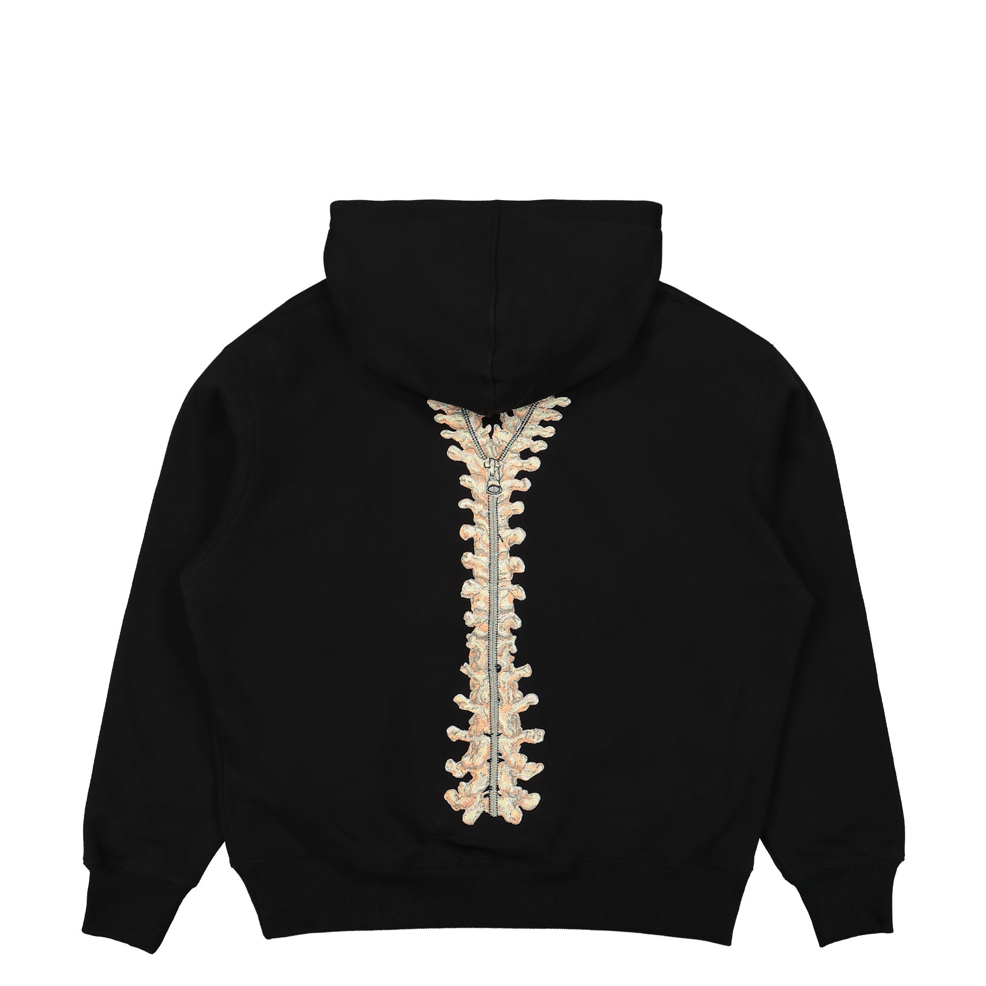Pleasures Spinal Hoodie Black Hoodies Close-up | Overkill