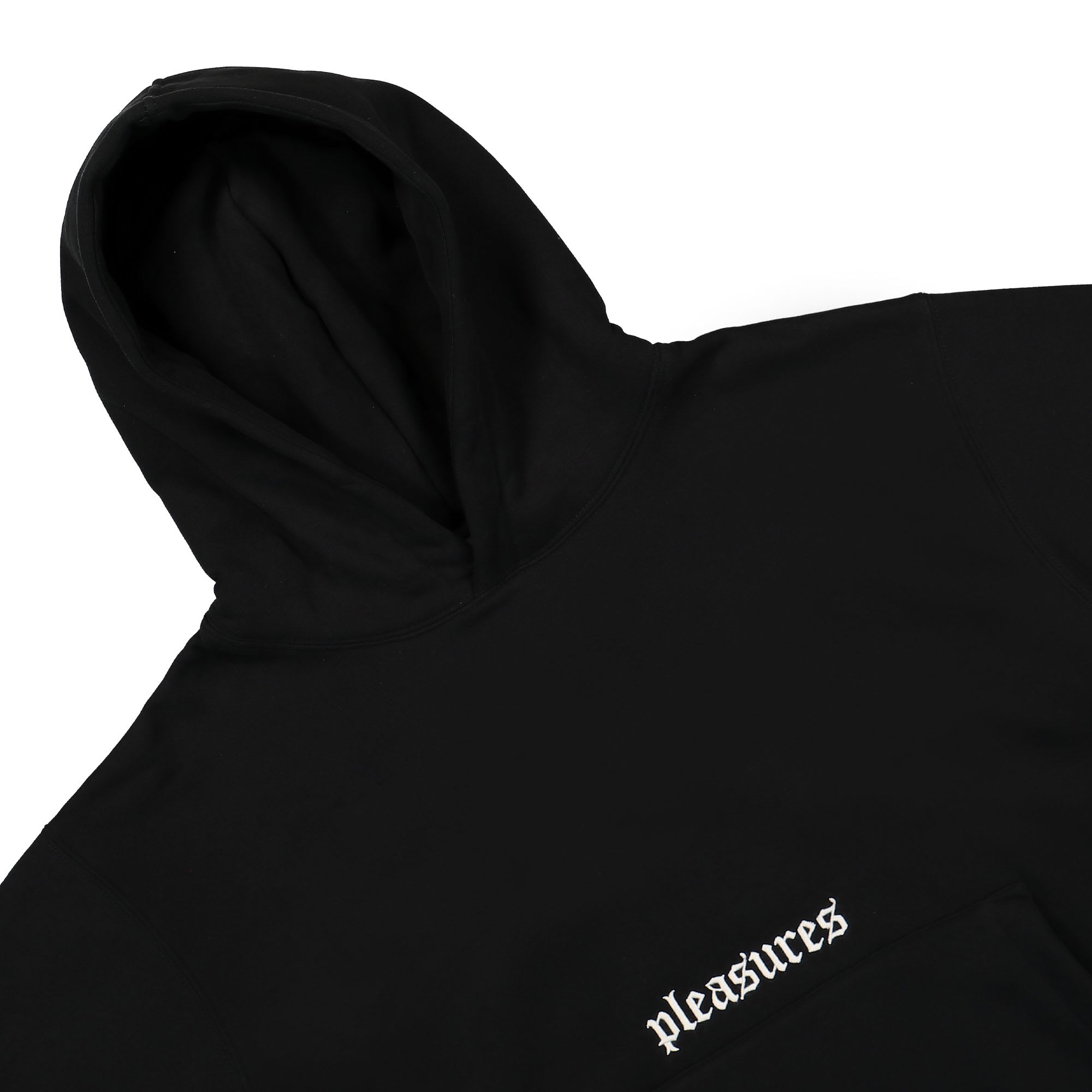 Pleasures Spinal Hoodie Black Hoodies Material | Overkill