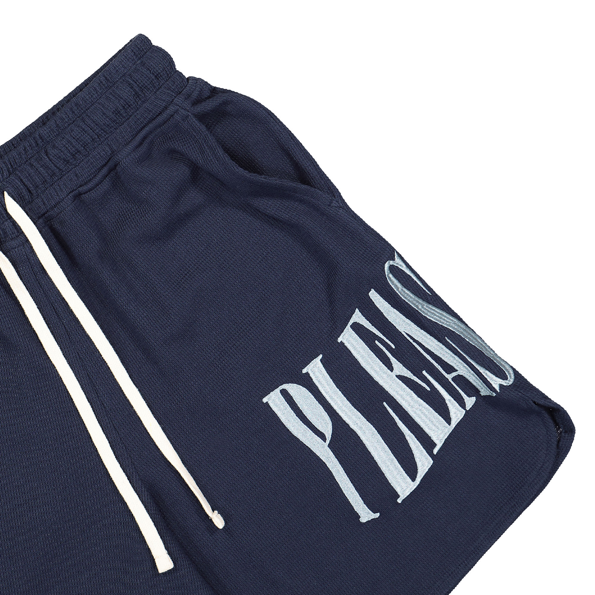 Pleasures Twitch Waffle Knit Short Navy Shorts Detailfoto | Overkill