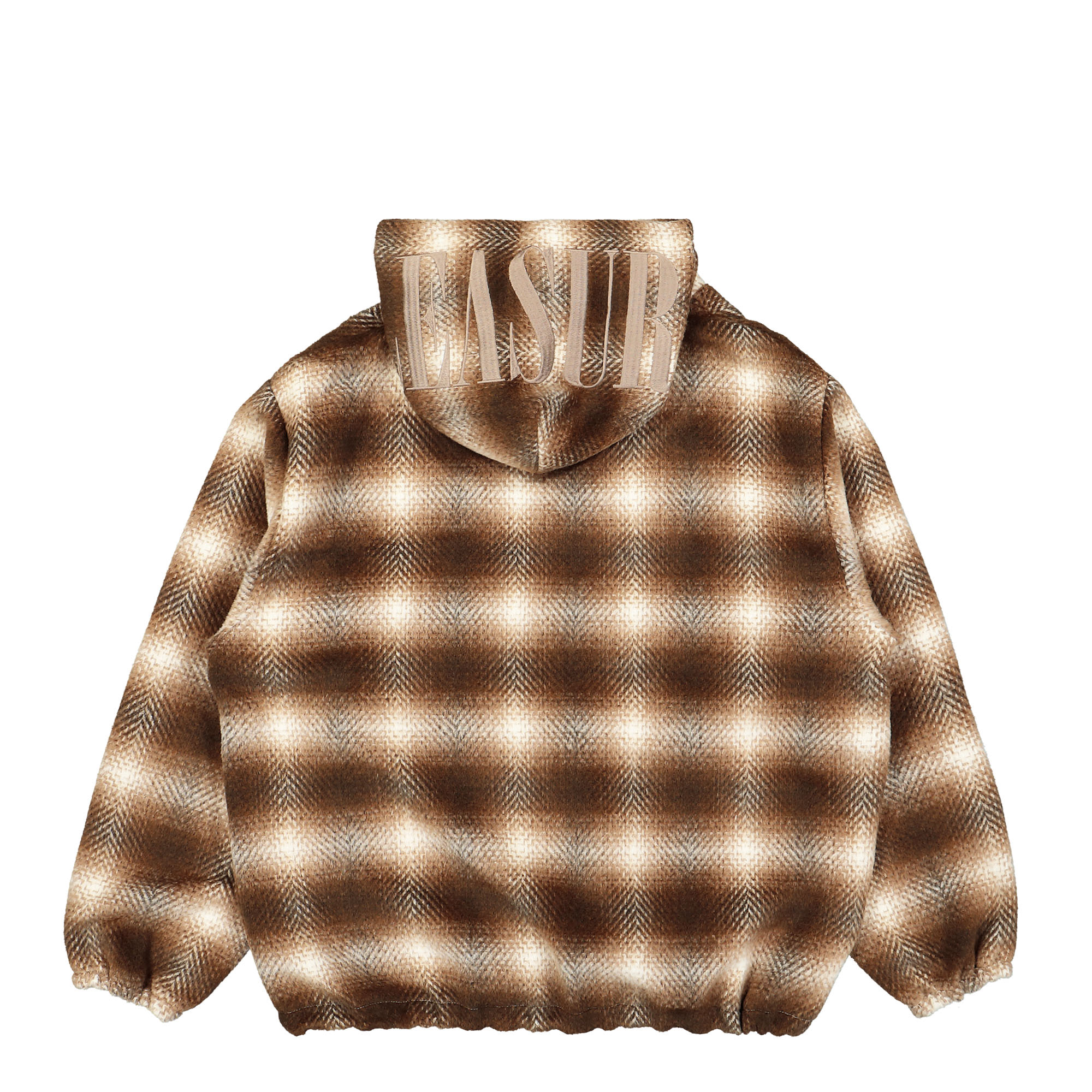 Pleasures Beyond Plaid Woven Hoodie Brown Hoodies Material | Overkill
