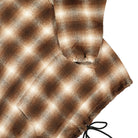 Pleasures Beyond Plaid Woven Hoodie Brown Hoodies Detailfoto | Overkill