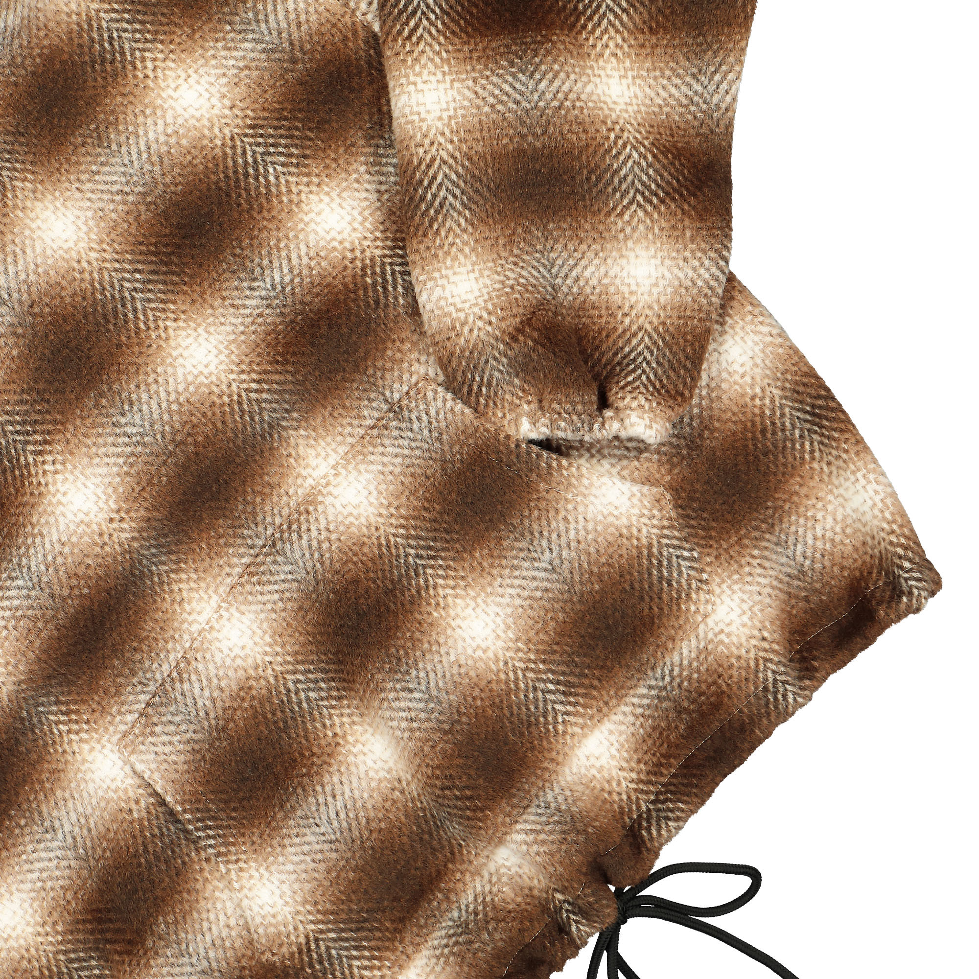 Pleasures Beyond Plaid Woven Hoodie Brown Hoodies Detailfoto | Overkill