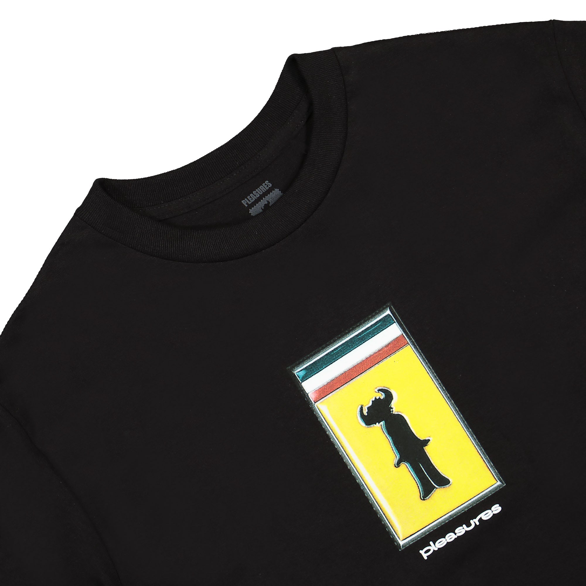 Pleasures Travelling T-Shirt Black T-Shirts Close-up | Overkill