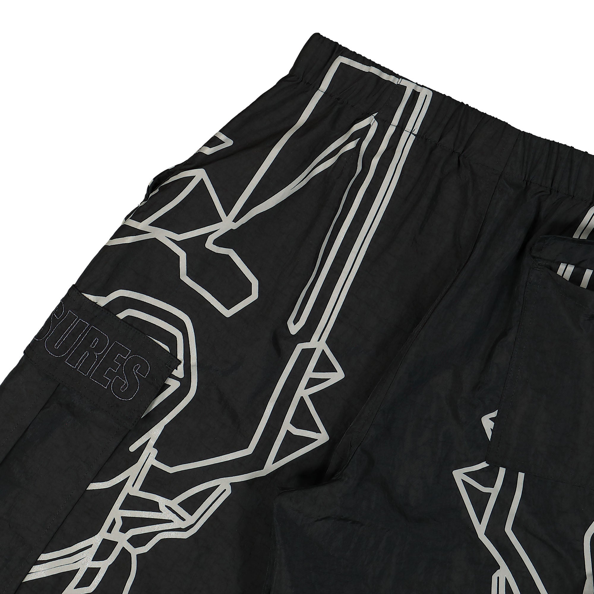 Pleasures EVA-1 Cargo Pants Black Cargo Pants Detail view 1 | Overkill