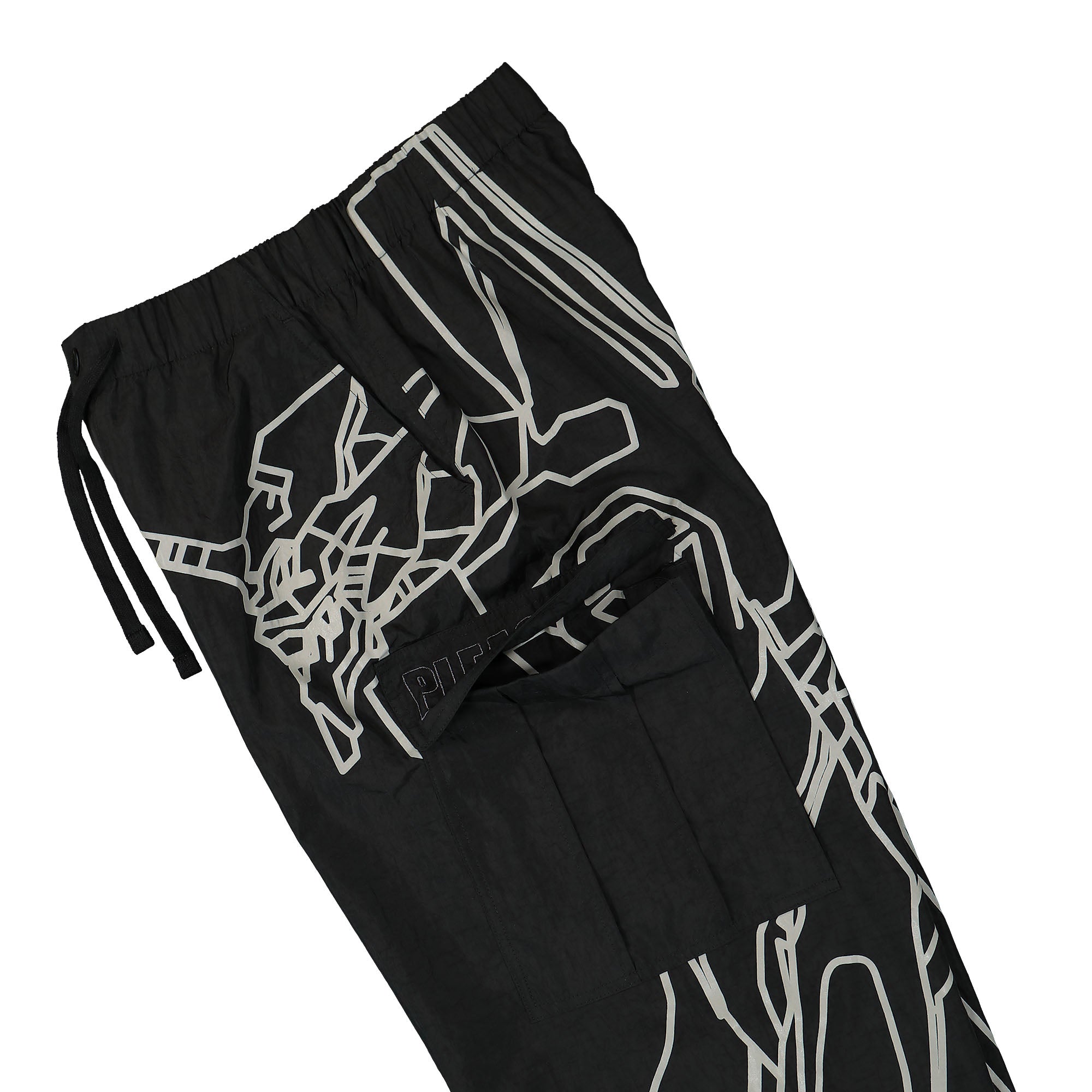 Pleasures EVA-1 Cargo Pants Black Cargo Pants Detail view 2 | Overkill