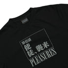 Pleasures Angel Attack Heavyweight Shirt Faded Black T-Shirts Close-up | Overkill