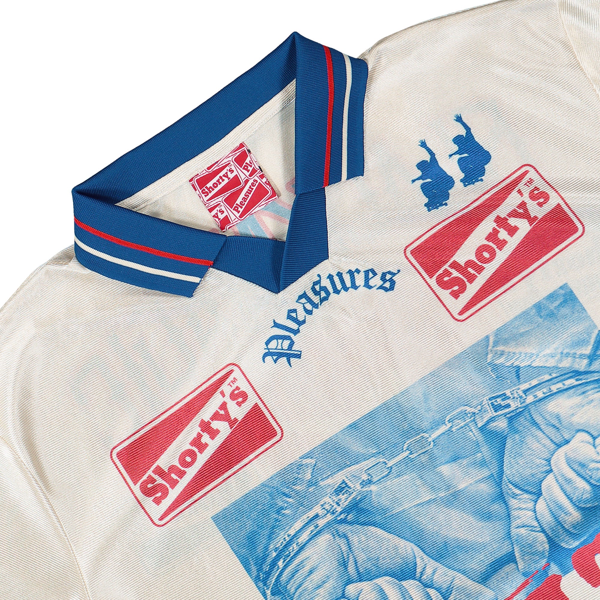 Pleasures Guilty Soccer Jersey Off White T-Shirts Close-up | Overkill