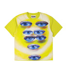 Pleasures Human Eyes Heavyweight Shirt Yellow T-Shirts P24F026-Yellow | Overkill