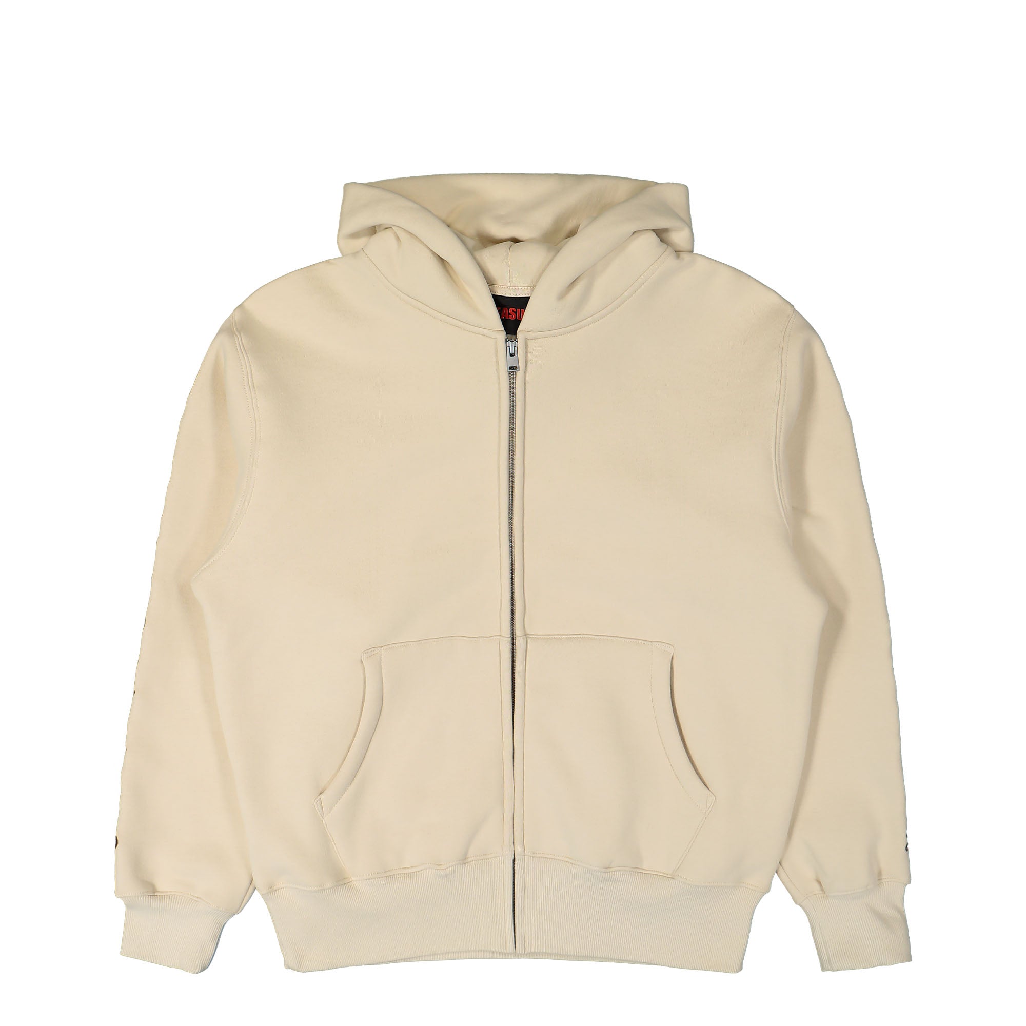 Zipper Light Beige Hoodie Karuishi Hoodie Beige