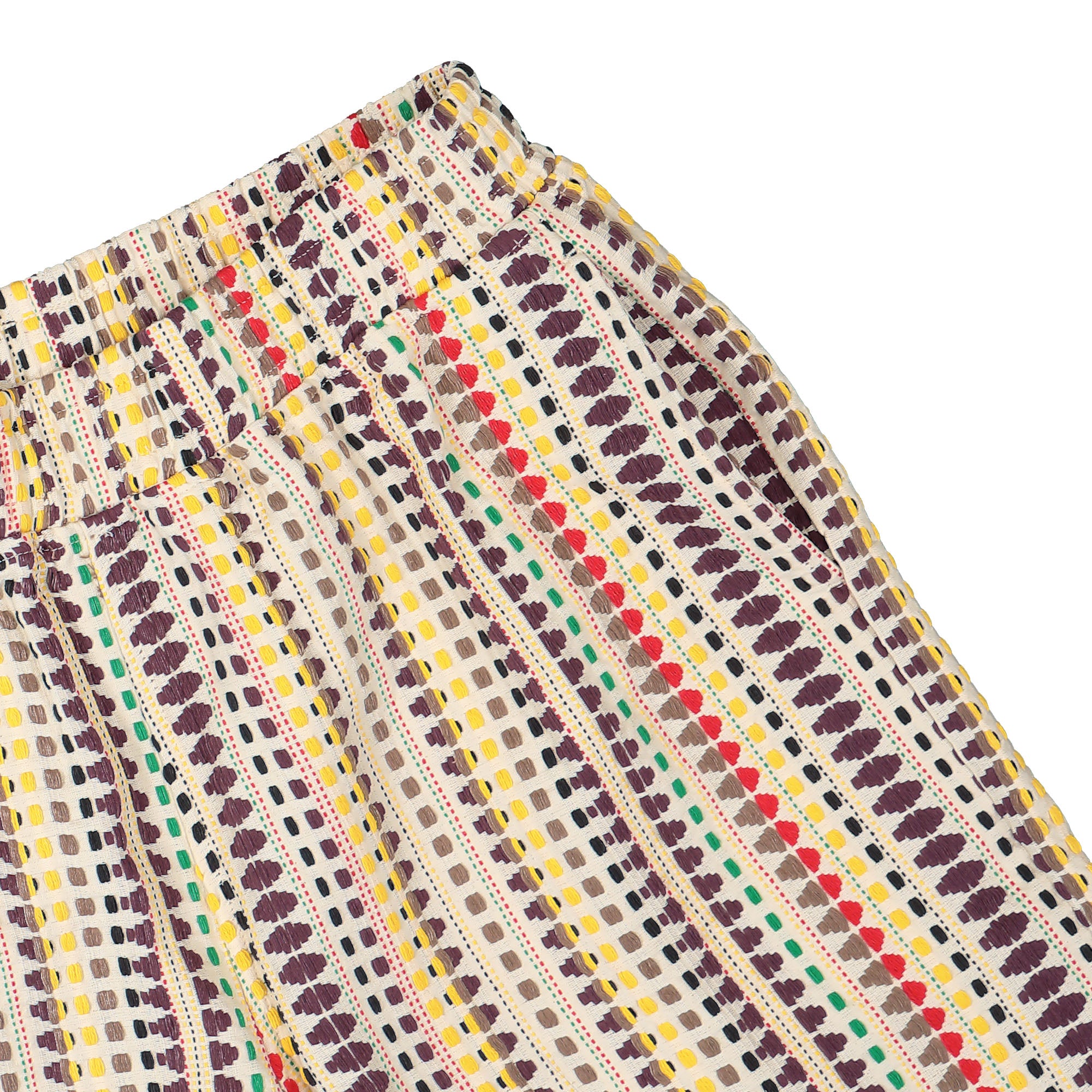 Pleasures Stitch Shorts Ecru Shorts Detail view 2 | Overkill