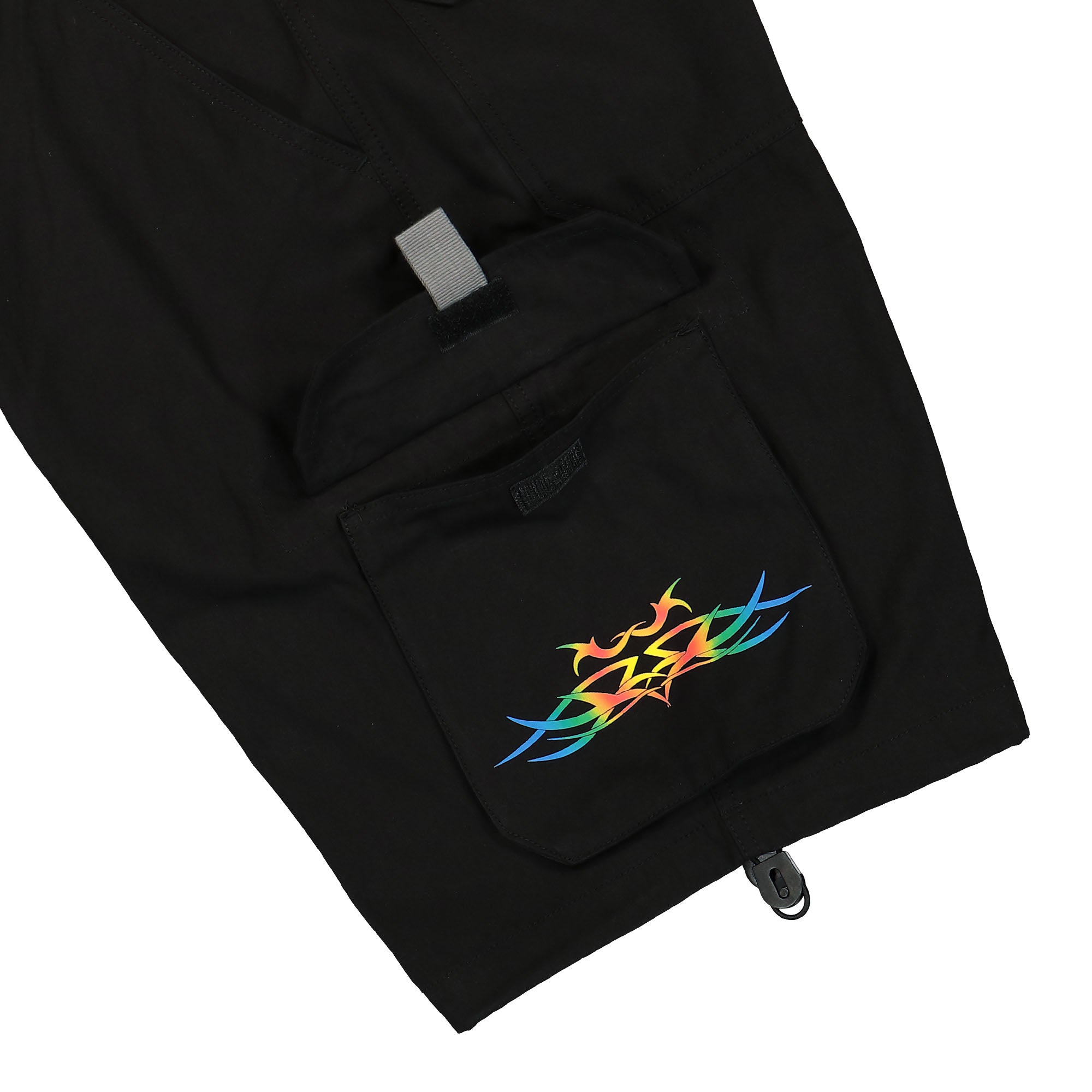 Pleasures Adventure Cargo Shorts P24SU022-Black | OVERKILL