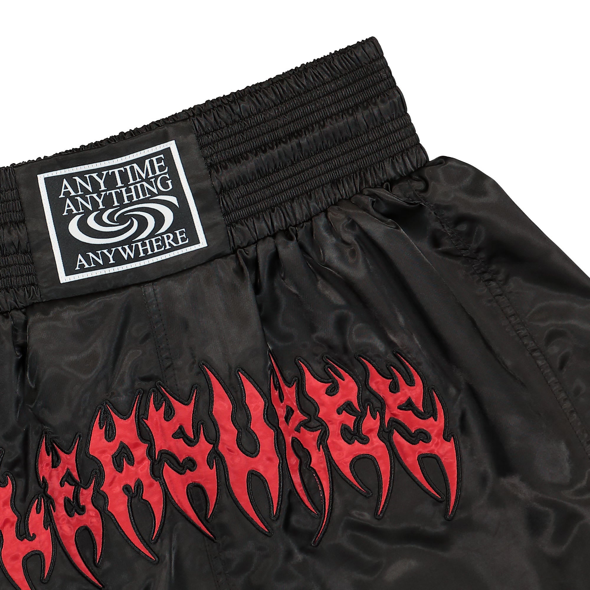 Pleasures Anywhere Muay Thai Shorts P24SU029-Black | OVERKILL