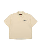 Pleasures Zen Terry Boxy Poloshirt White Polo Shirts P24SU037-White | Overkill