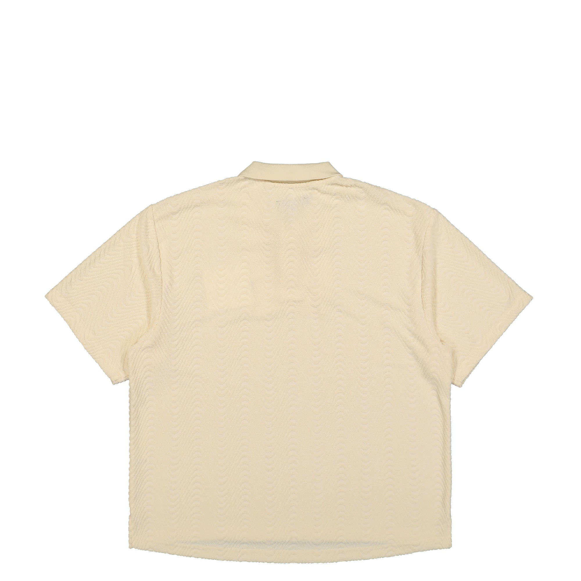 Pleasures Zen Terry Boxy Poloshirt P24SU037-White | OVERKILL