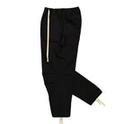 Pleasures Wander Wide Leg Pants Black Casual Pants Close-up | Overkill