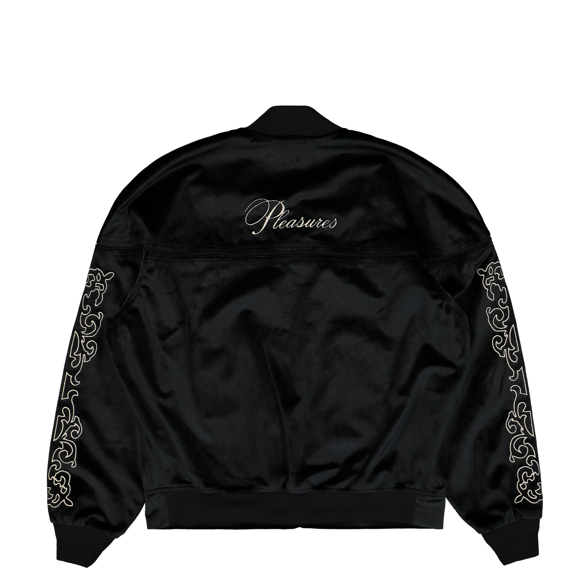 Pleasures Unquote Velour Jacket P24W010-Black | OVERKILL