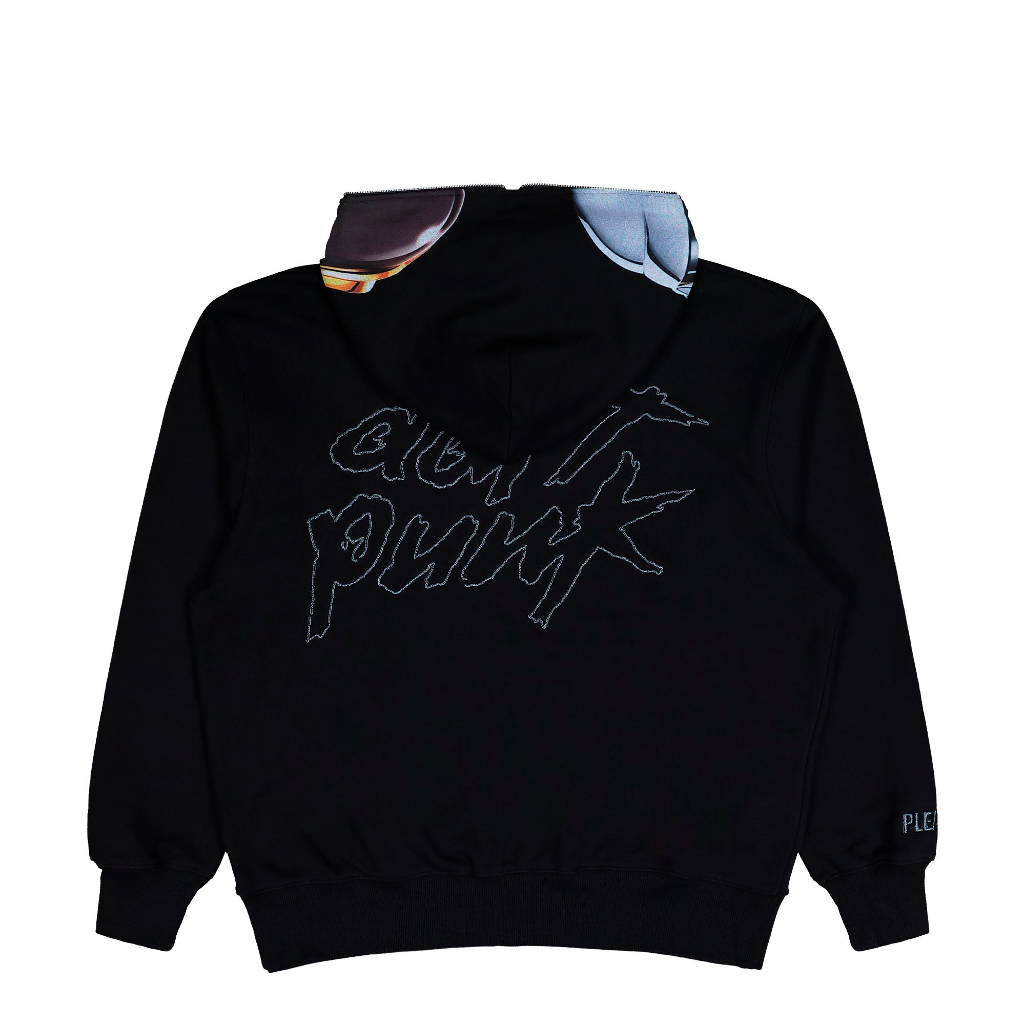 Pleasures Ram Zip Hoodie Black Hoodies P25DP014-Black Close-up | Overkill
