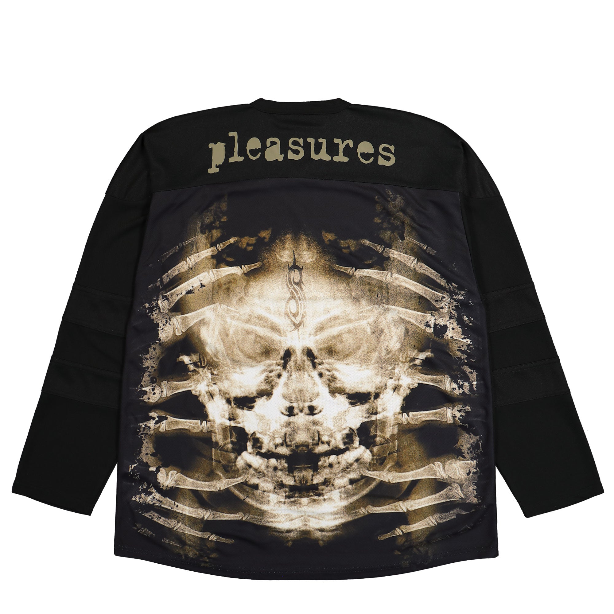 Pleasures X-Ray Hockey Jersey P25SK012-Black | OVERKILL