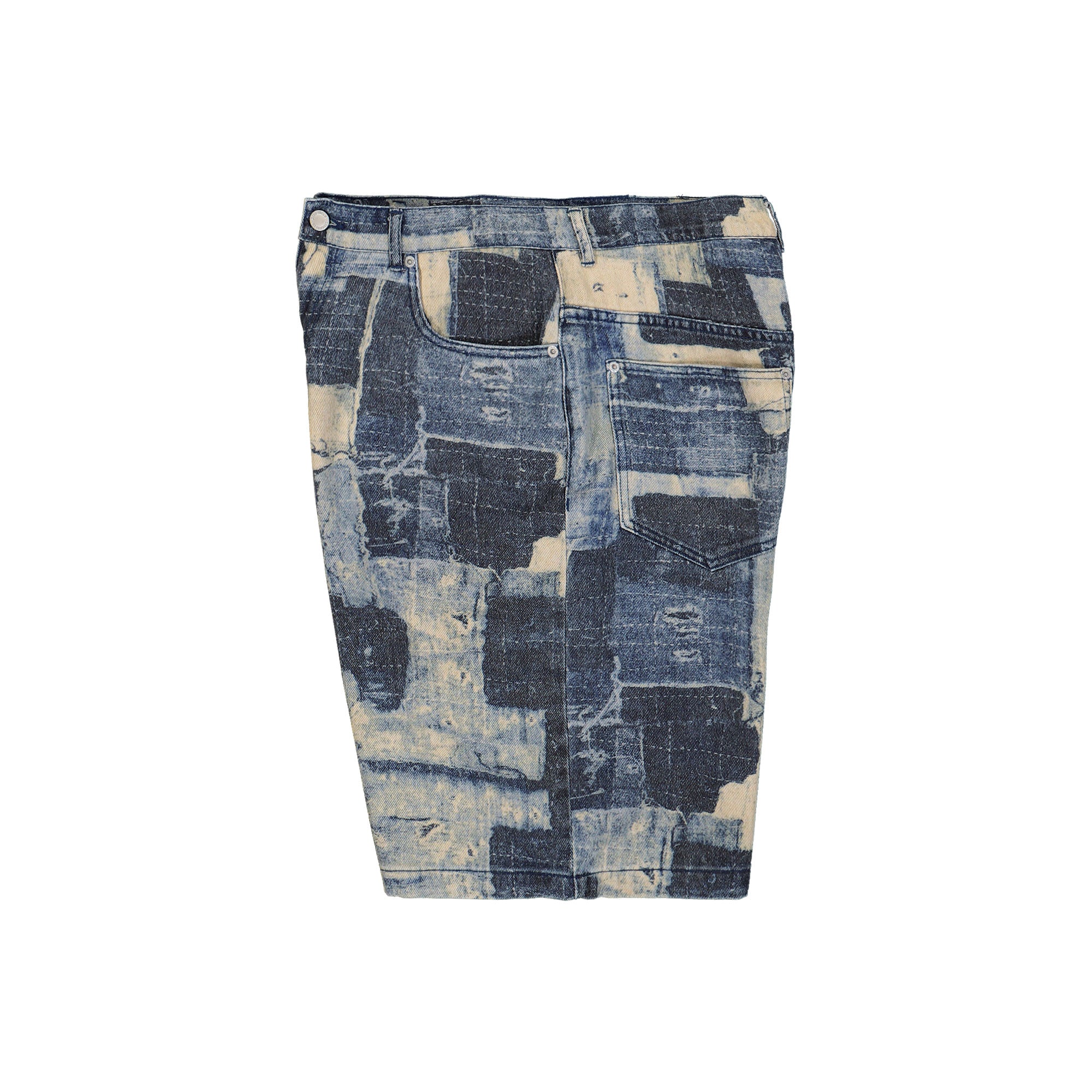 Pleasures Boro Baggy Jorts P25SP032-Indigo | OVERKILL