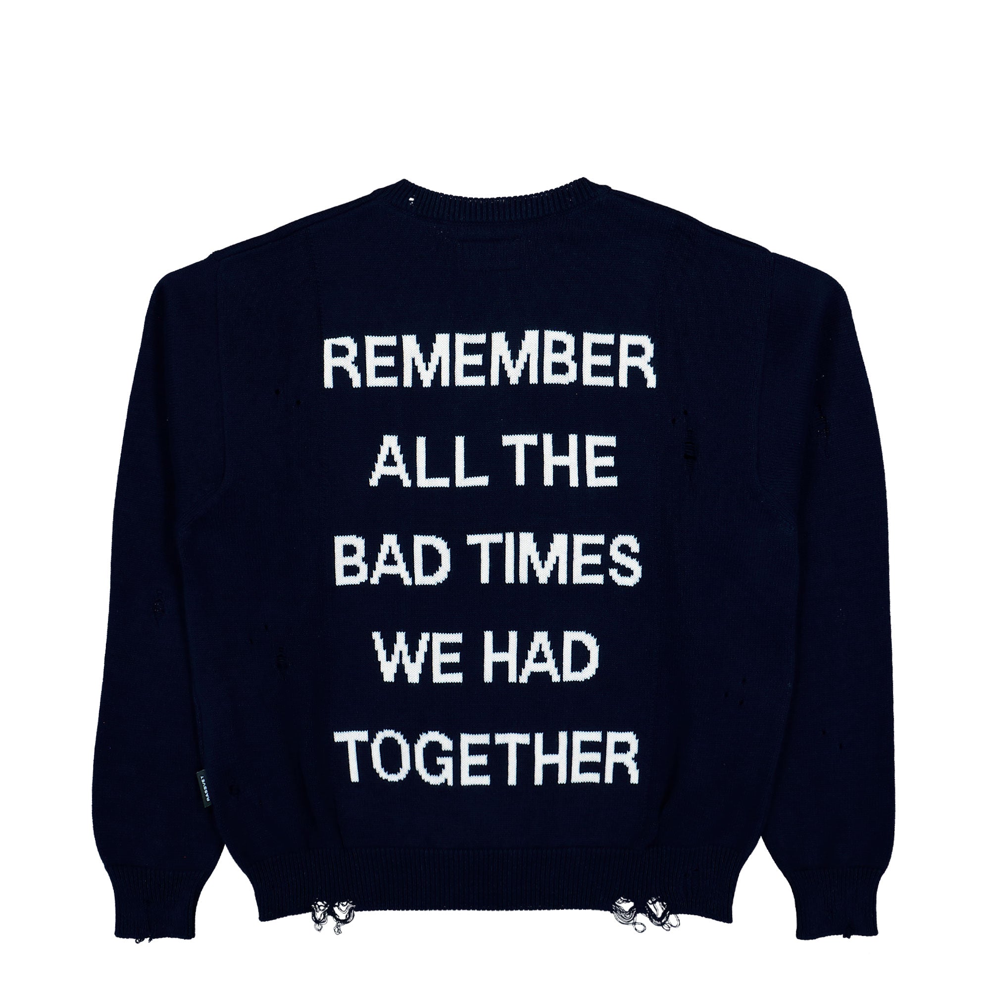 Rassvet Statement Sweater Dark Navy Sweatshirt PACC18N001-1 Close-up | Overkill
