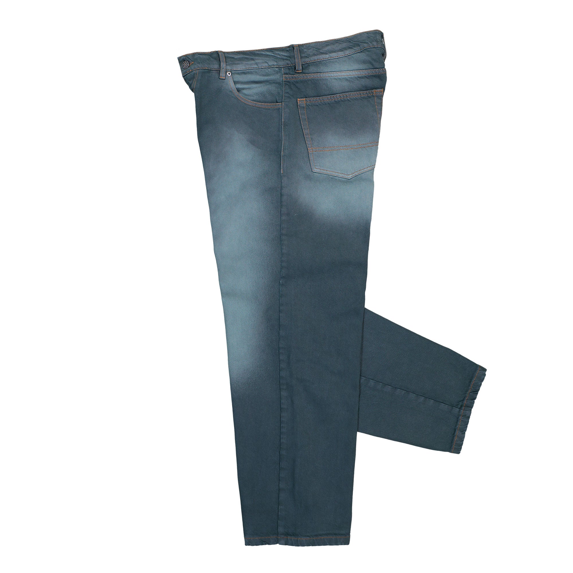 Rassvet Sun Dyed Baggy Denim Pants Dark Green Jeans PACC18P001-1 Detailfoto | Overkill
