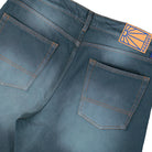 Rassvet Sun Dyed Baggy Denim Pants Dark Green Jeans PACC18P001-1 Detail View 2 | Overkill
