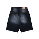 Rassvet Sun Dyed Baggy Denim Shorts Black Short PACC18P004-1 Close-up | Overkill
