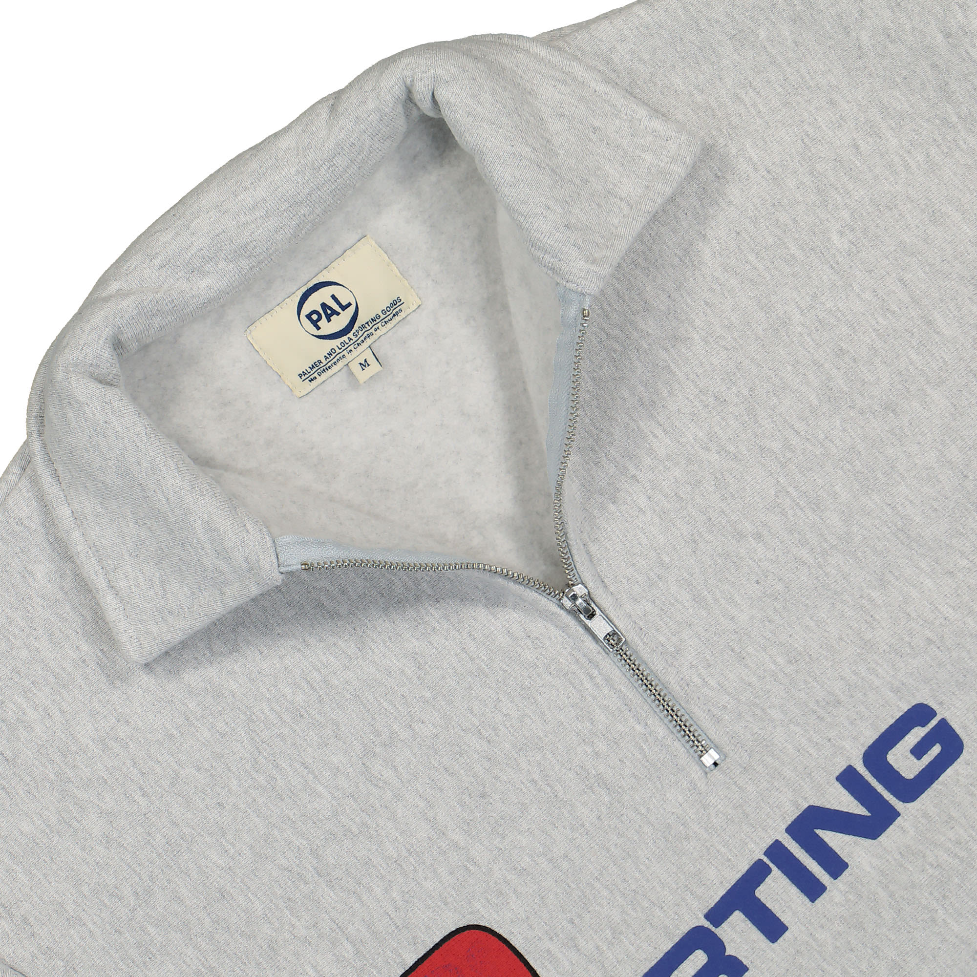 PAL Sporting Goods Wipe Out Half Zip Light Gray Sweatshirts Material | Overkill