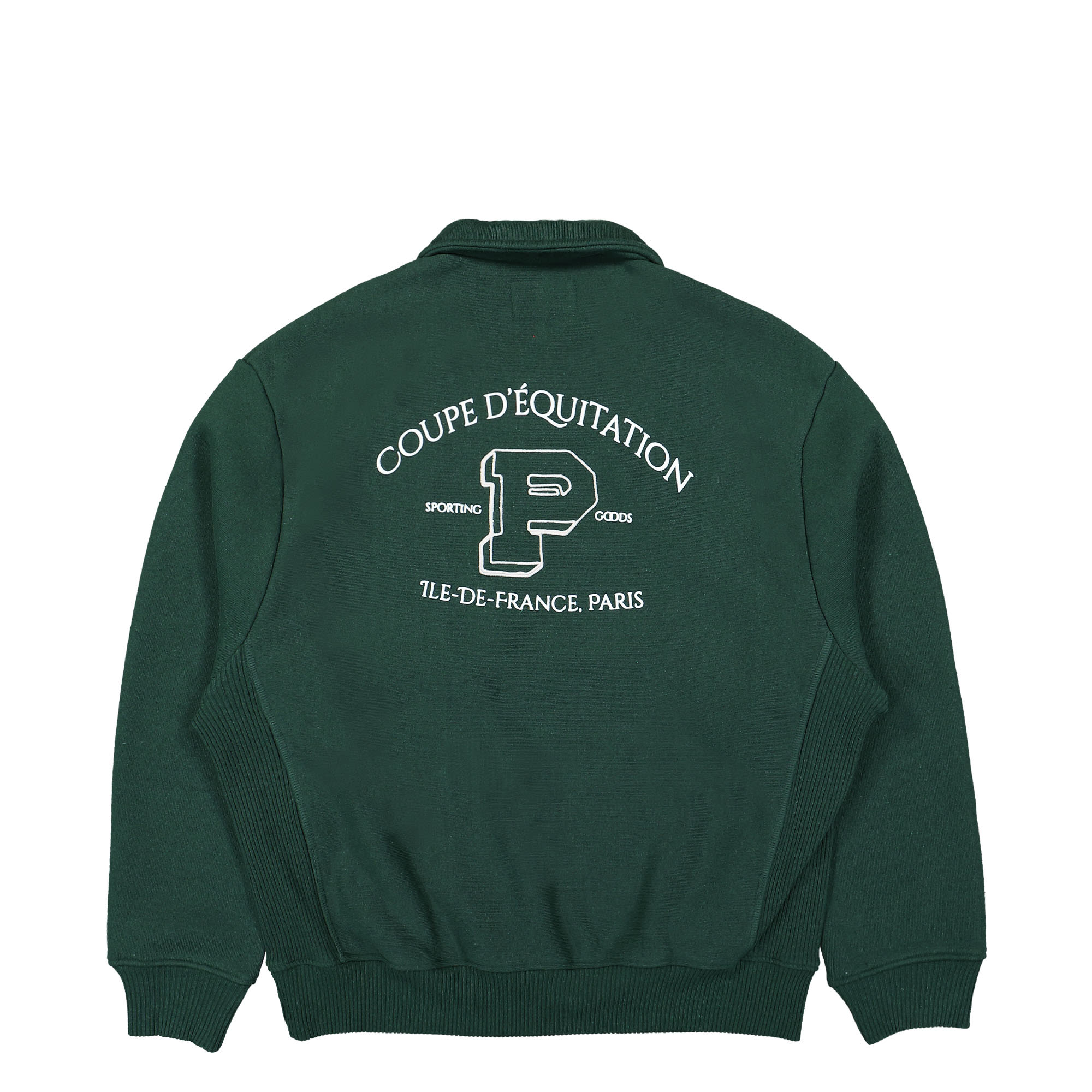 PAL Sporting Goods Aurora Half Zip Sweater Dark Green Sweatshirts Close-up | Overkill