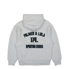 PAL Sporting Goods New Arch Logo Hoodie Light Gray Marl Hoodies Close-up | Overkill