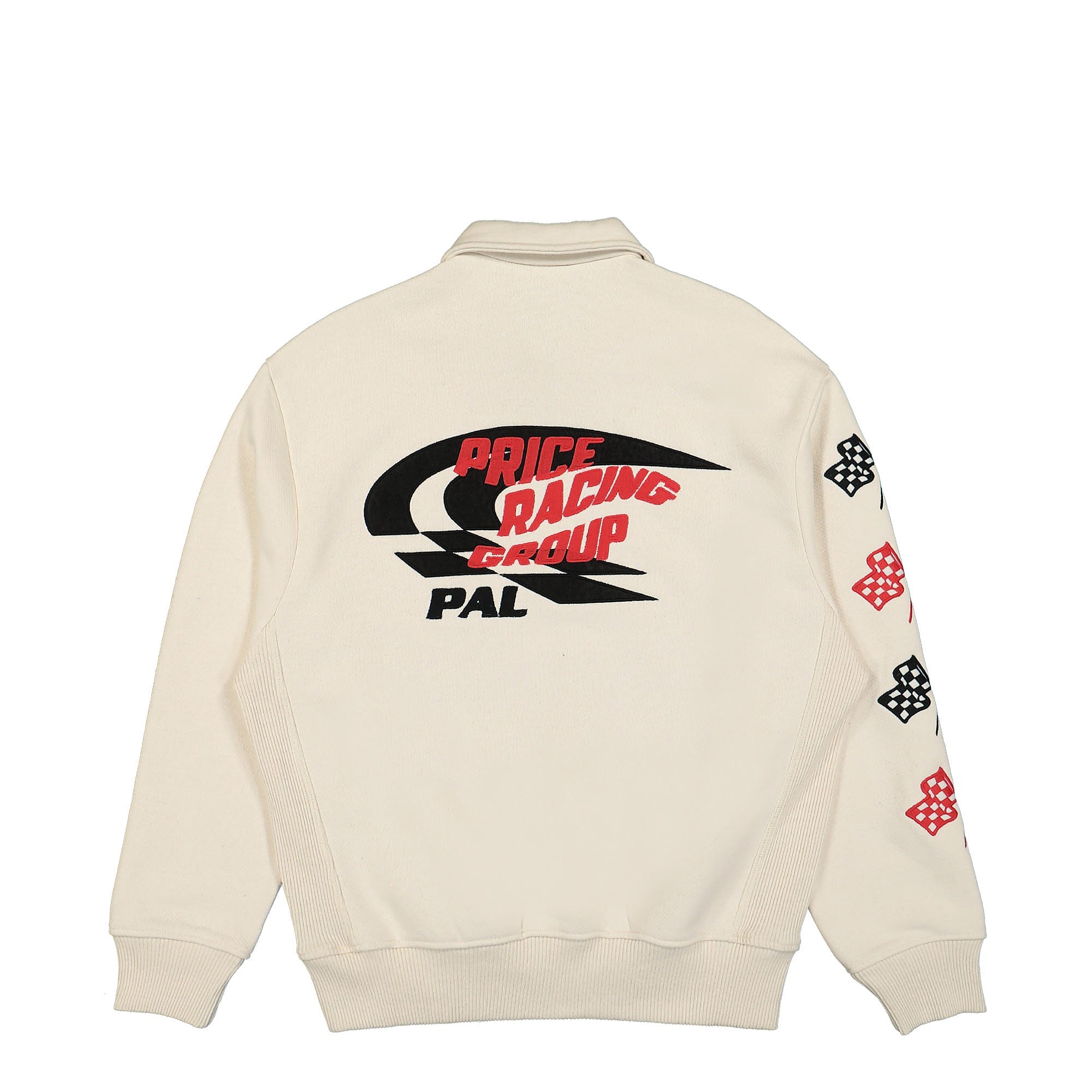PAL Sporting Goods Racing Group Half Zip Ecru Sweatshirts Close-up | Overkill