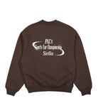PAL Sporting Goods Sports Car Championship Crewneck Mocha Sweatshirts Close-up | Overkill