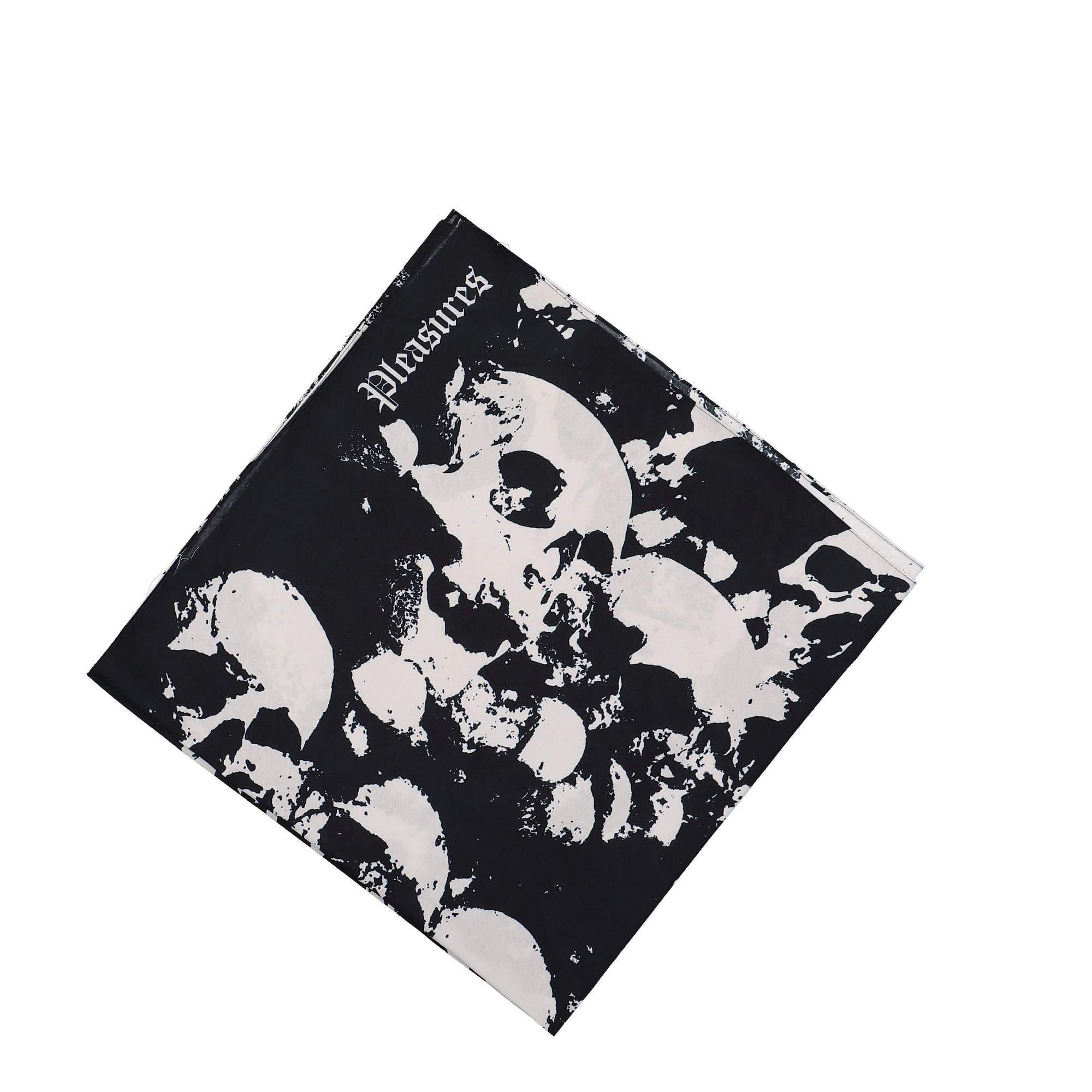 Pleasures Despair Oversized Bandana Black Bandanas Close-up | Overkill