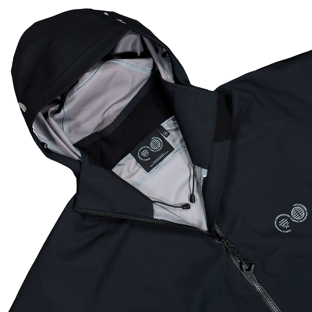 Purple Mountain Obversatory Dermizax™ Stratos 3L Shell Black    Jackets PMO0138 Detailfoto | Overkill
