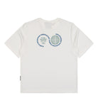 Purple Mountain Obversatory Globe SS Tee White T-Shirt PMO201 Close-up | Overkill
