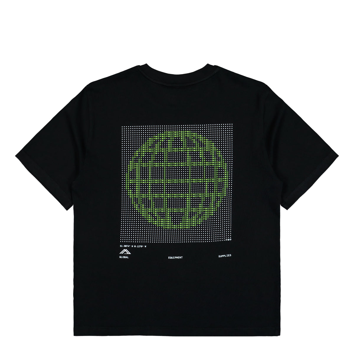 Purple Mountain Obversatory Canopus SS Tee Black T-Shirt PMO2112 Close-up | Overkill

