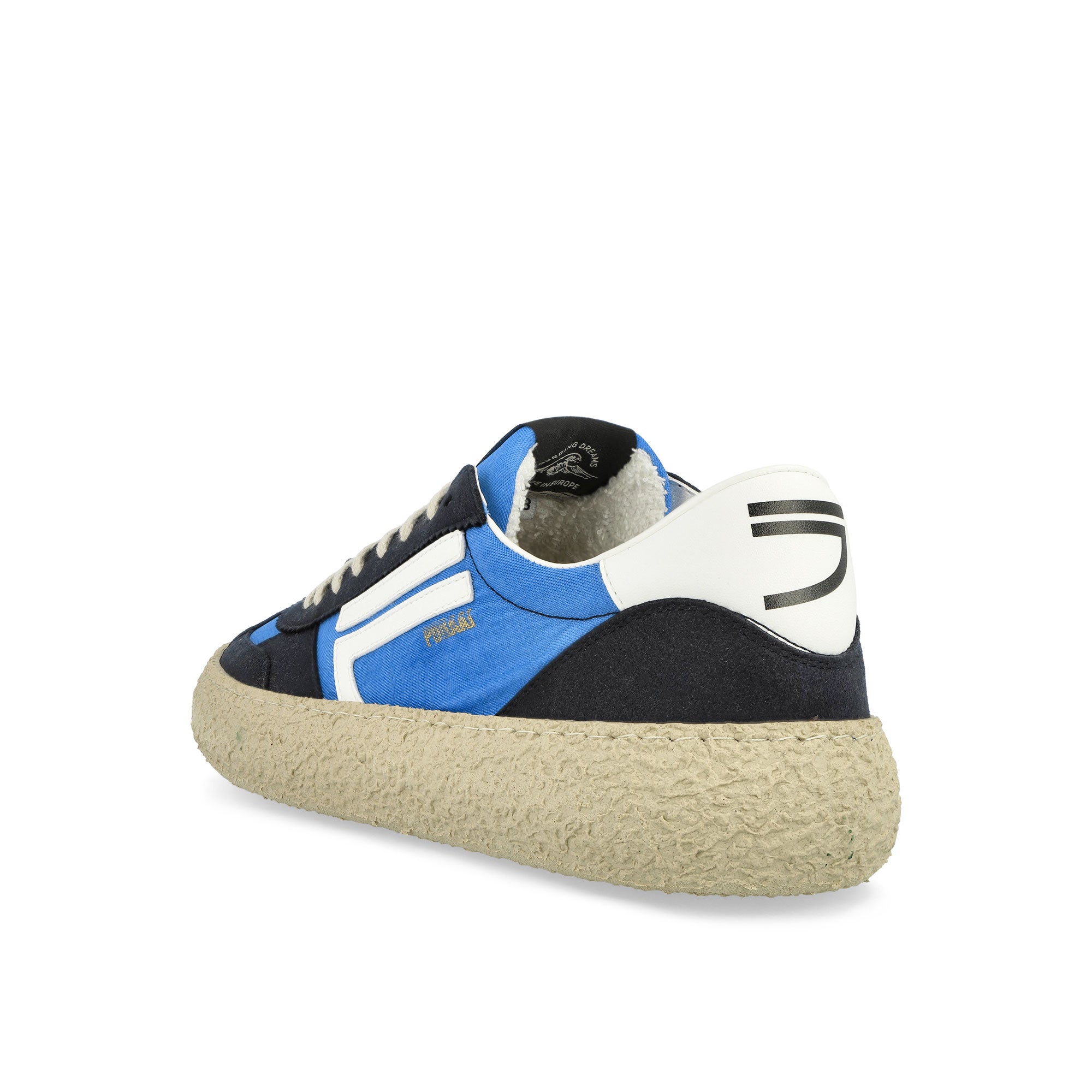 Puraai 1.01 Vintage Flip Blue low top sneakers PU101V-008 Material | Overkill
