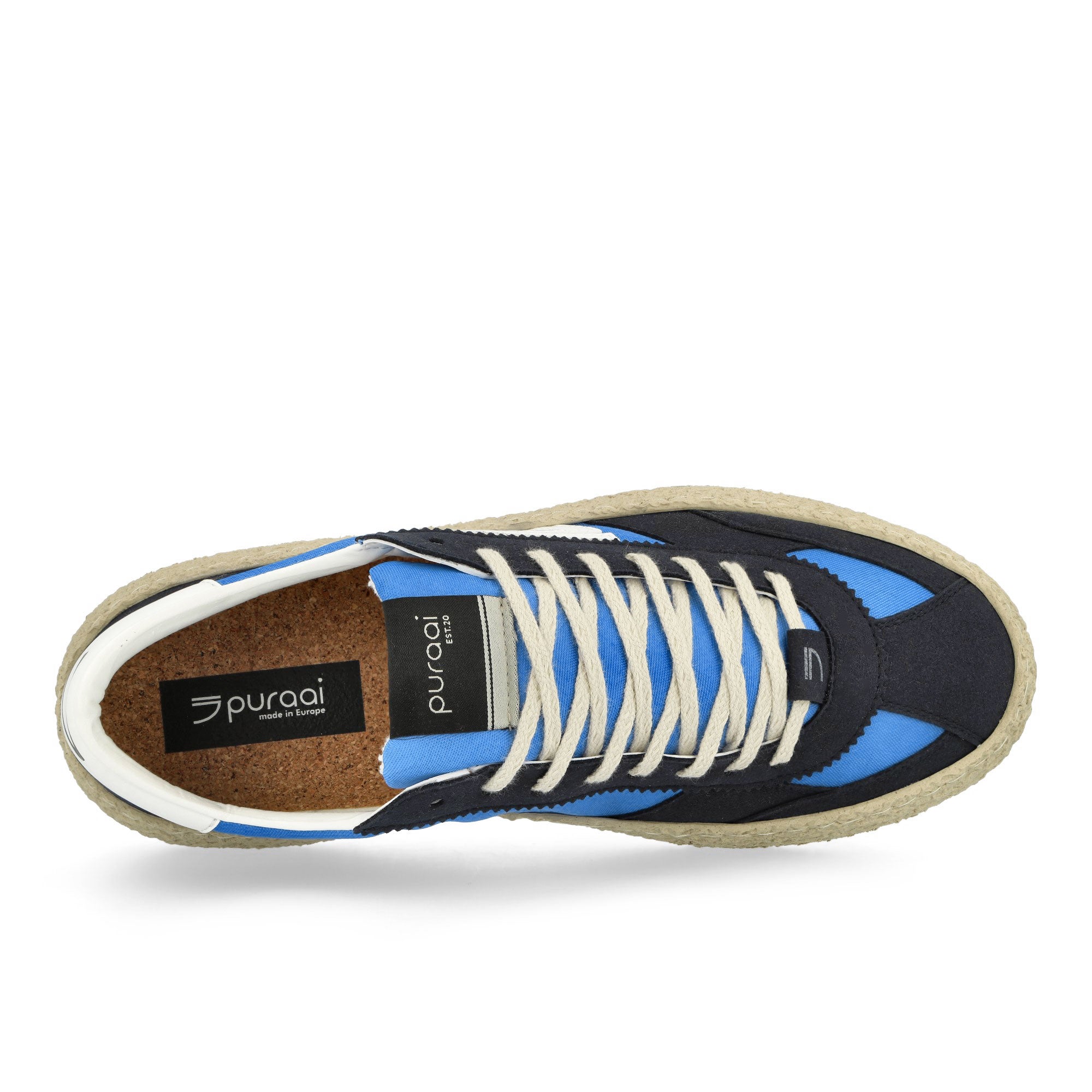 Puraai 1.01 Vintage Flip Blue low top sneakers PU101V-008 Detailfoto | Overkill
