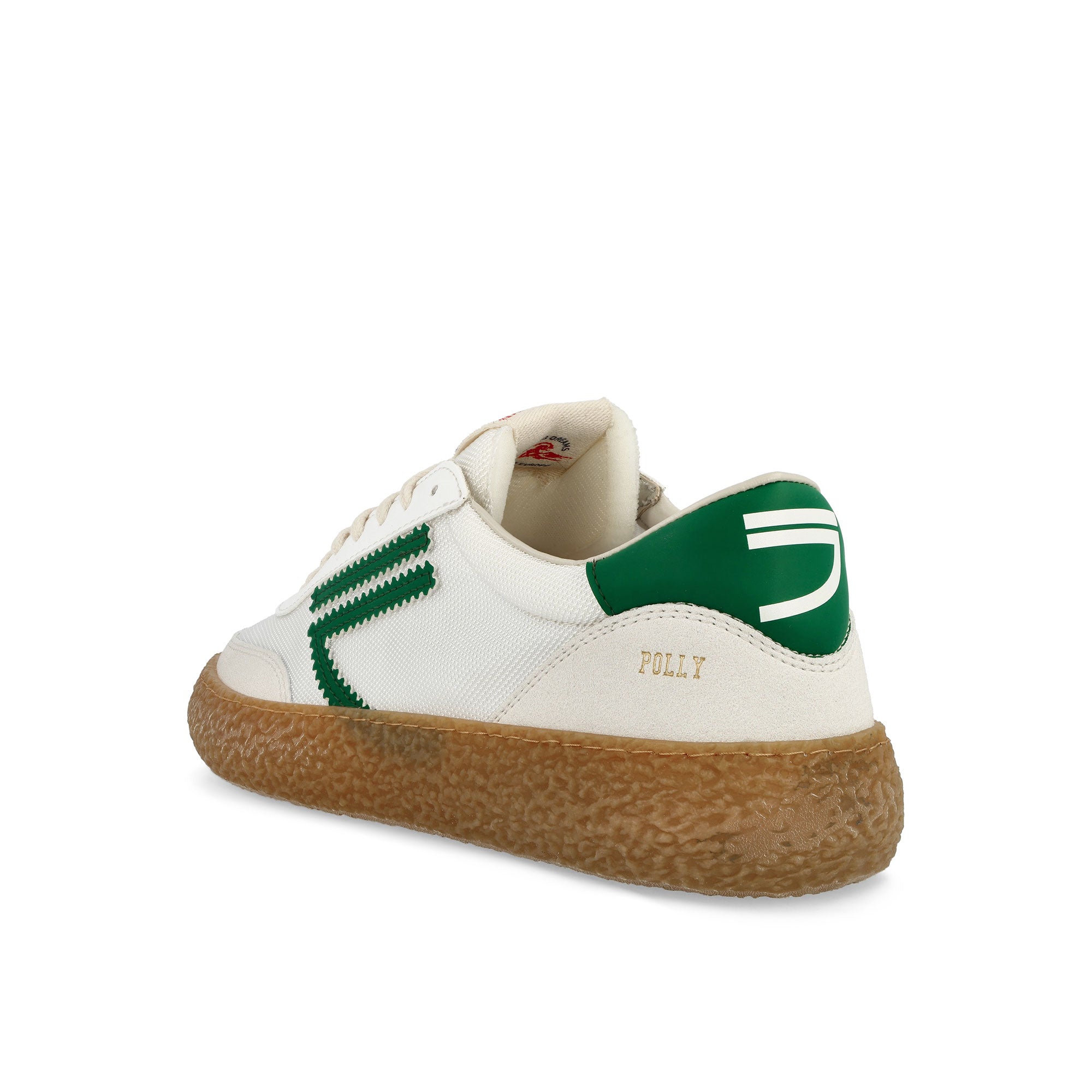 Puraai 4.05 Polly Evergreen White / Green Low Top Sneakers  Material | Overkill