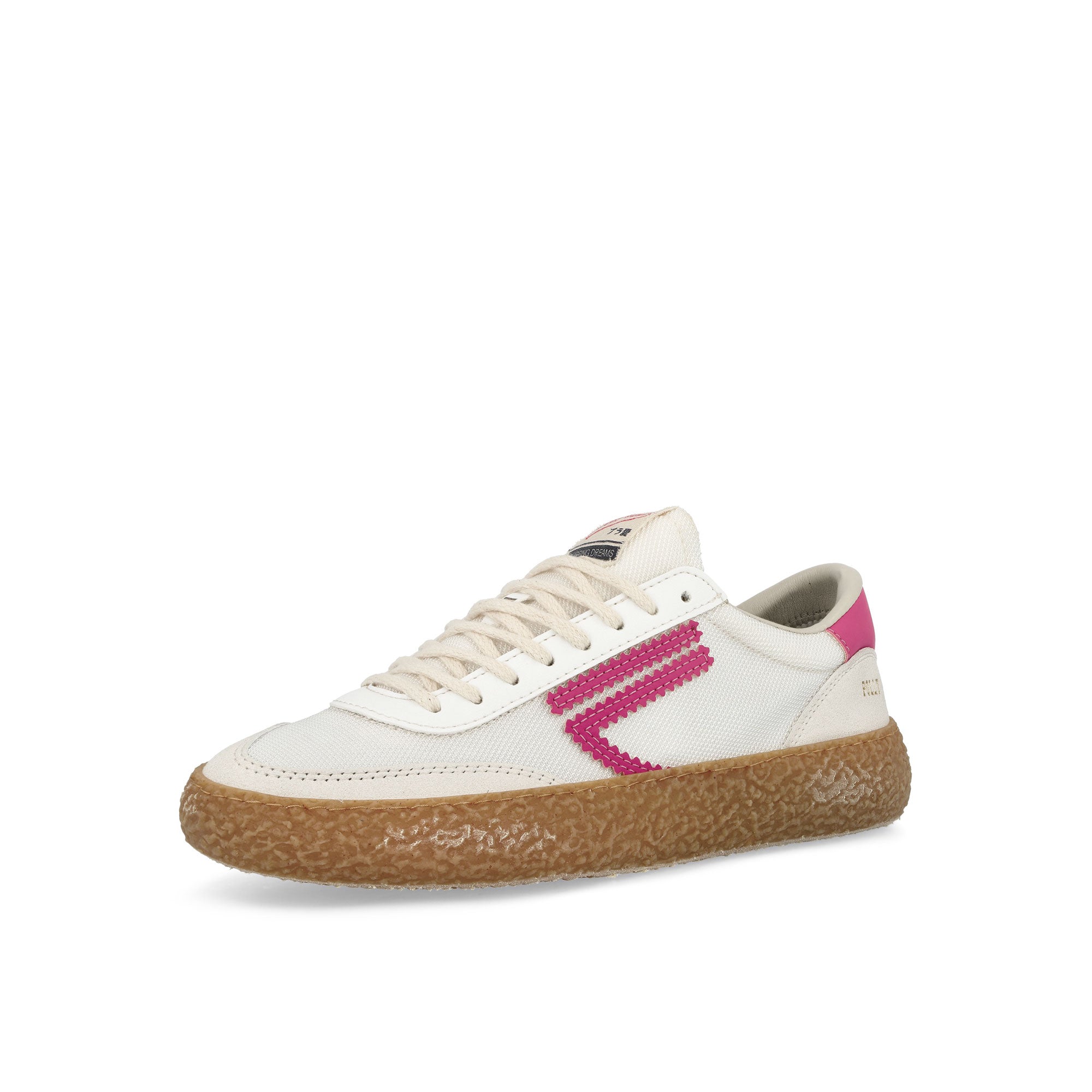 Puraai 4.05 Polly Hula White / Pink Low Top Sneakers  Close Up | Overkill