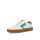 Puraai 4.05 Polly Onda White / Blue Low Top Sneakers  Close Up | Overkill
