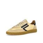 Puraai 6.01 XS Nylon Hairy Microsuede Lemon Cake Low Top Sneakers  Close Up | Overkill