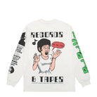 Real Bad Man Records And Tapes LS Tee White Longsleeves Close-up | Overkill