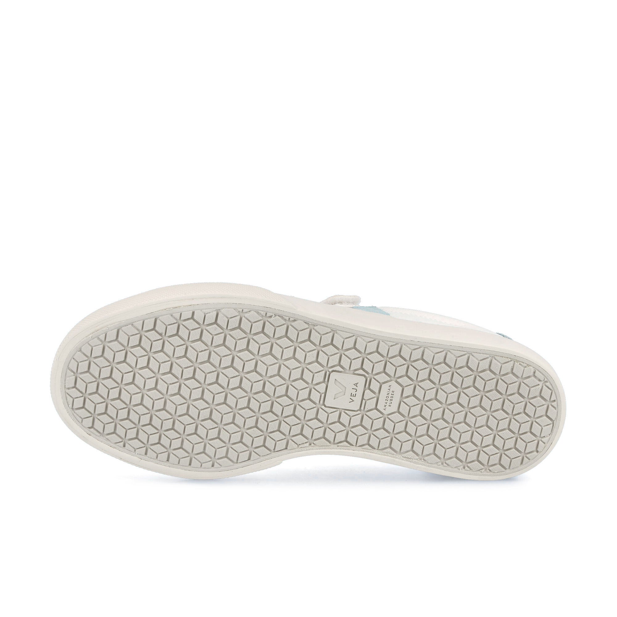 Veja W Recife Logo Chromefree Leather Extra White-Steel Low Top Sneakers  Detail View 1 | Overkill