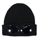 C.P. Company Extrafine Merino Wool Goggle Beanie Black Beanie 19CMAC742A-005509A 999 | Overkill
