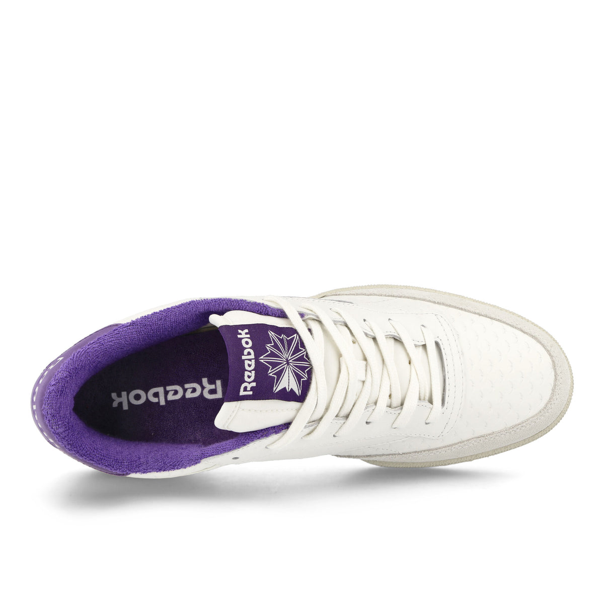 Reebok Club C White Purple Low Top Sneakers  Detailfoto | Overkill