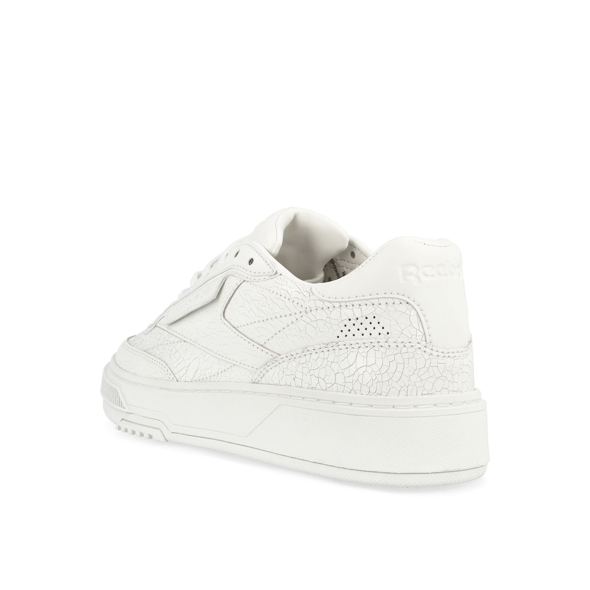 Reebok Club C LTD Cracked White Low Top Sneakers  Material | Overkill